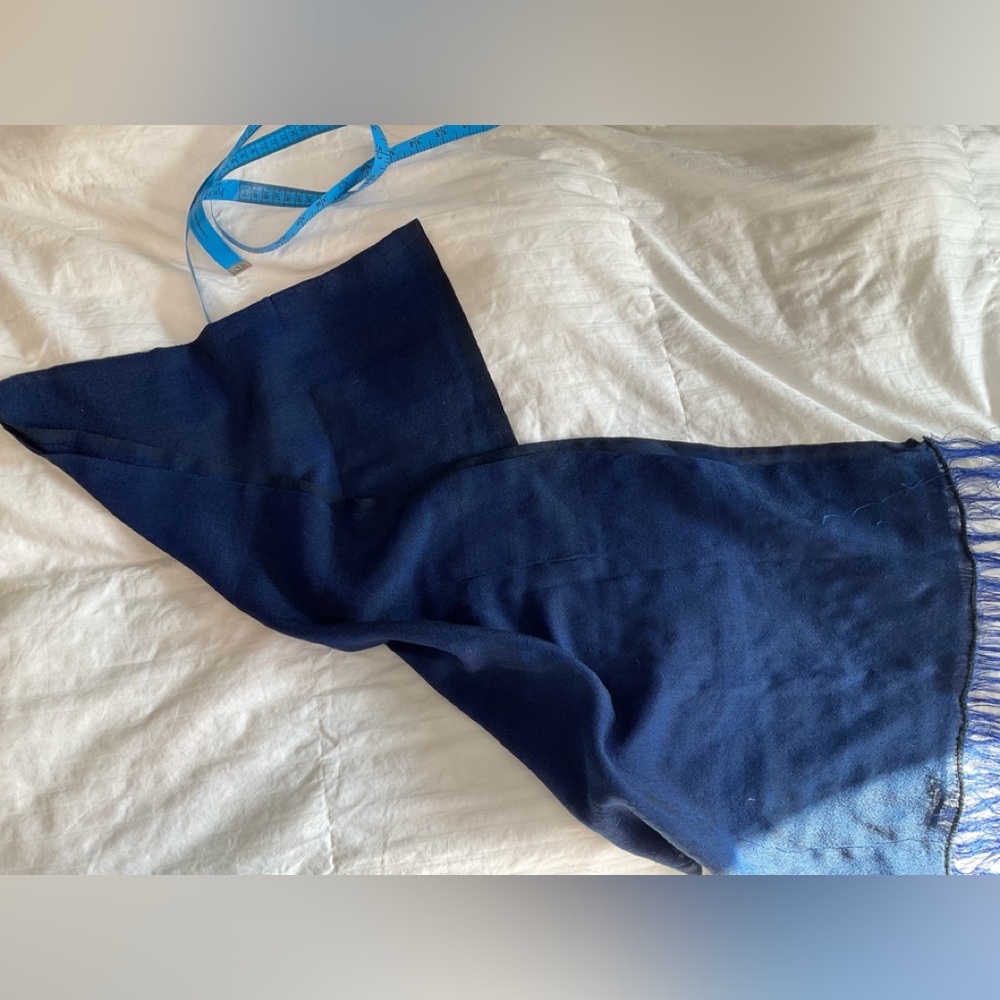 Royal blue shawl wrap from Ethiopia